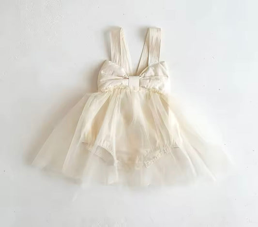 Bowtiful Dress- Off White